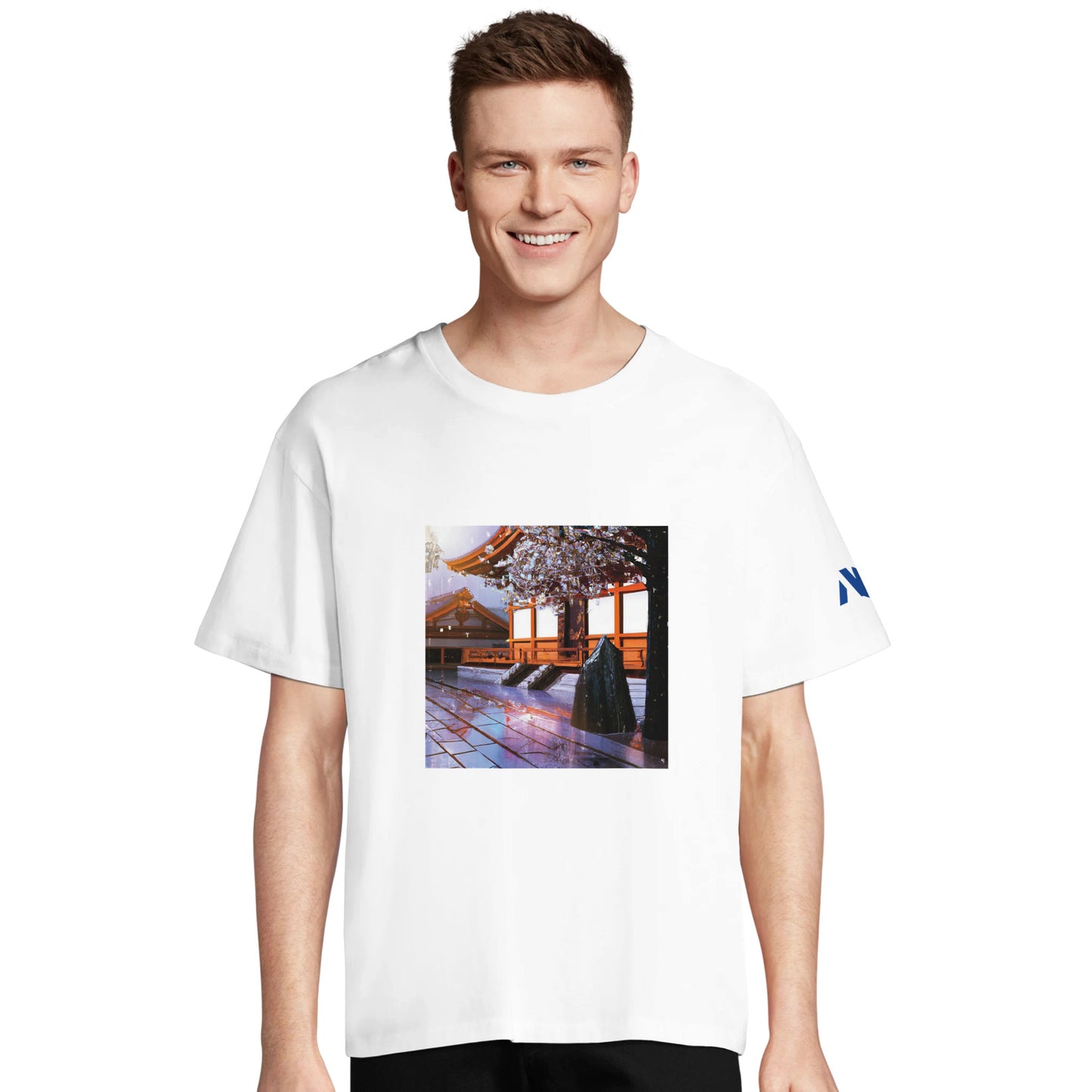 T-shirt unisexe temple blanc - Alkaru