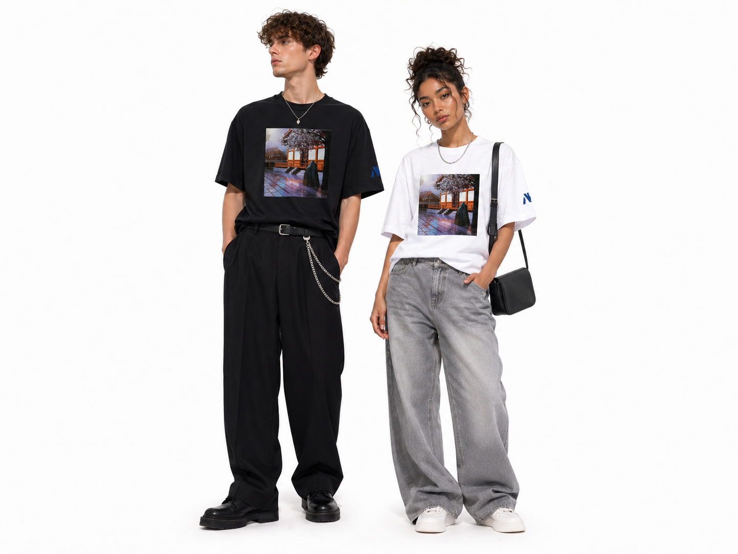 T-shirt oversize unisexe-Temple AlKaru