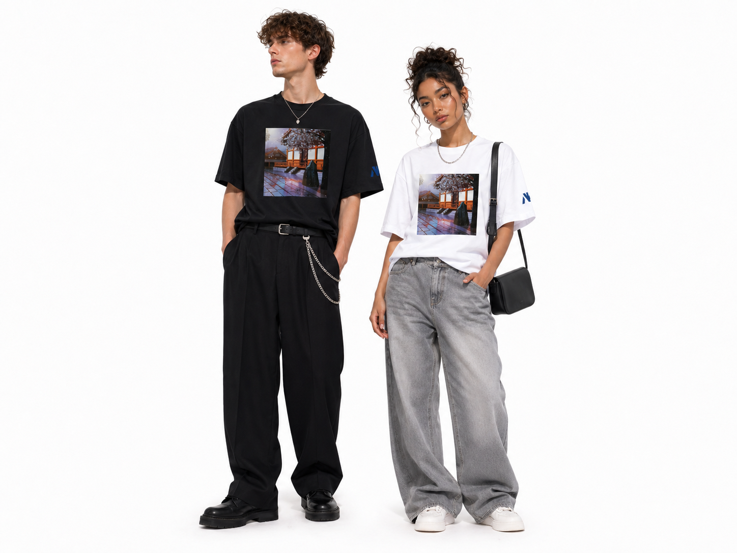 T-shirt oversize unisexe-Temple AlKaru