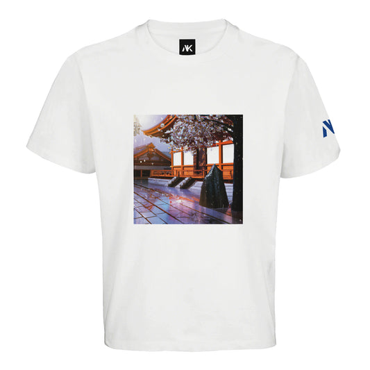 T-shirt unisexe temple face blanc - Alkaru
