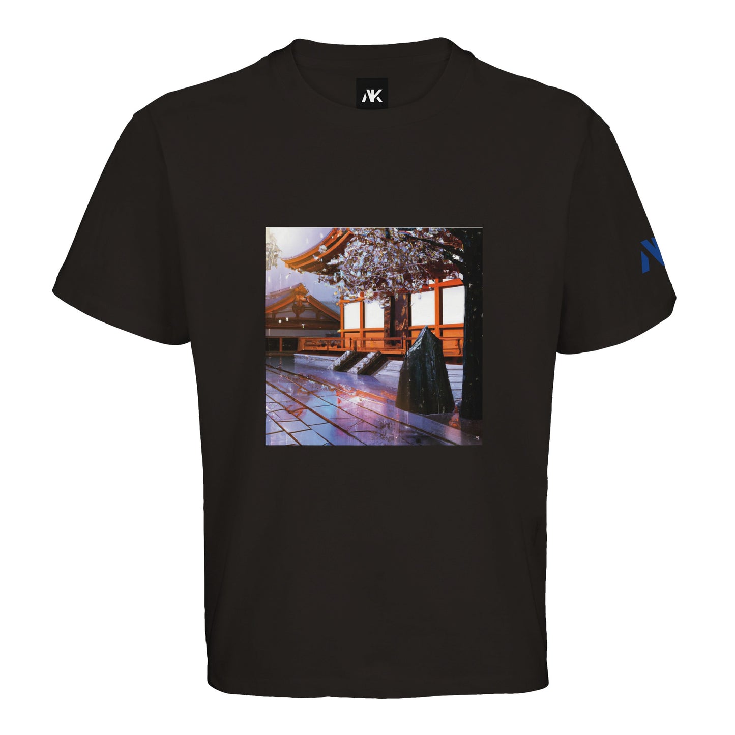 T-shirt unisexe temple noir - Alkaru